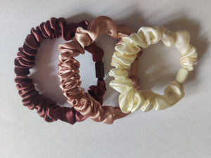 Scrunchies de Saten - Trio