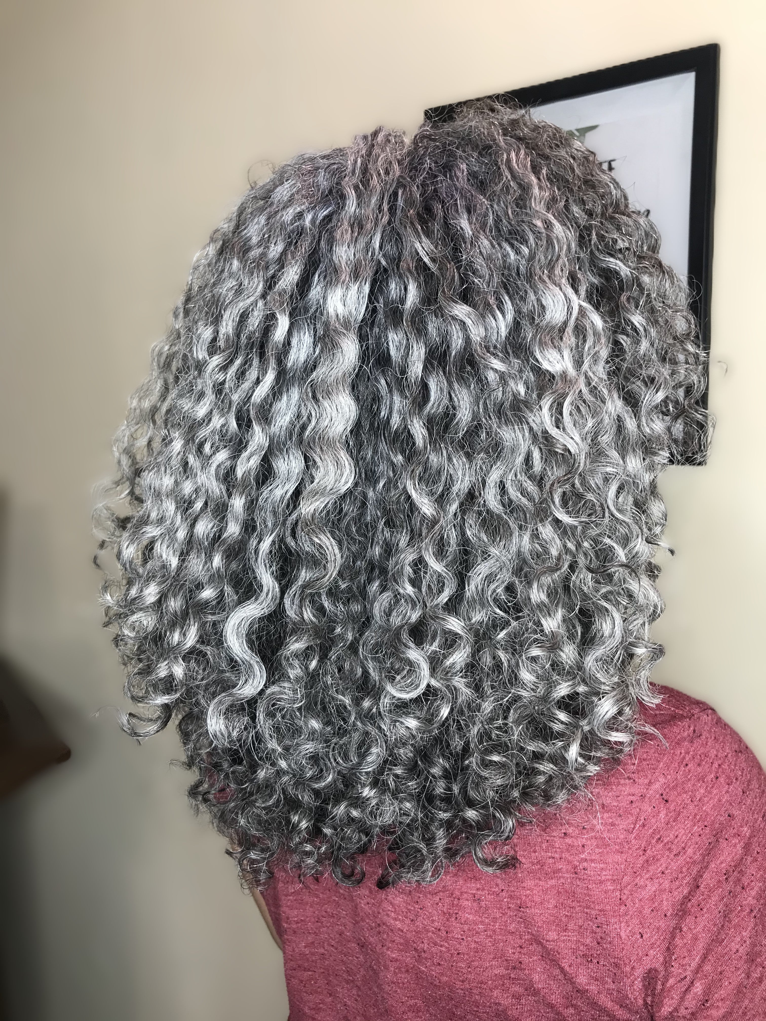 Matizado de canas cabello Natural