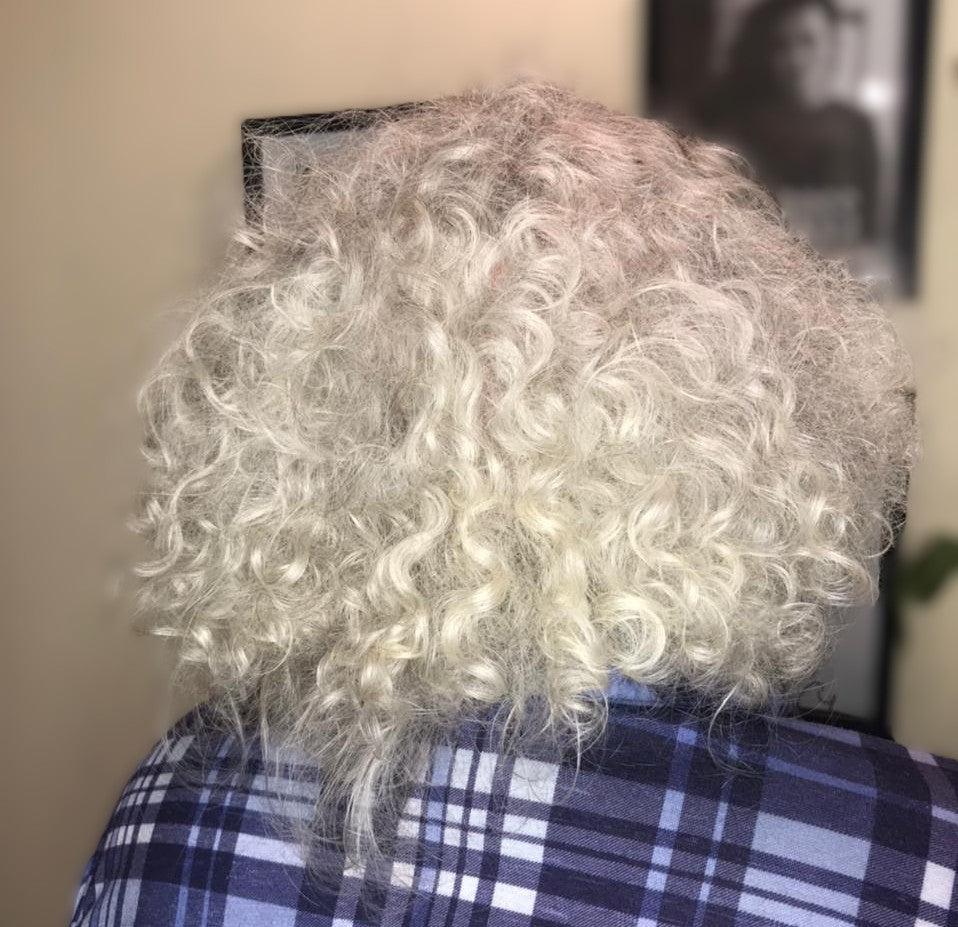 Matizado de canas cabello Natural