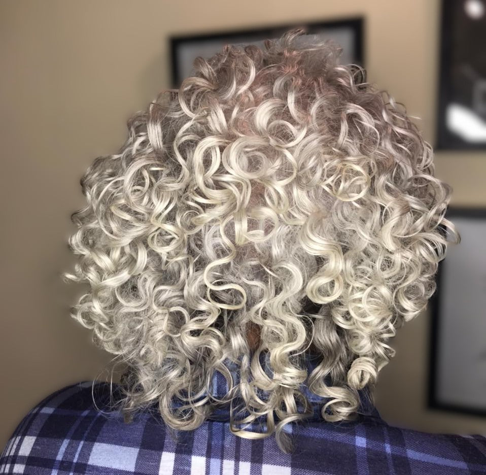 Matizado de canas cabello Natural